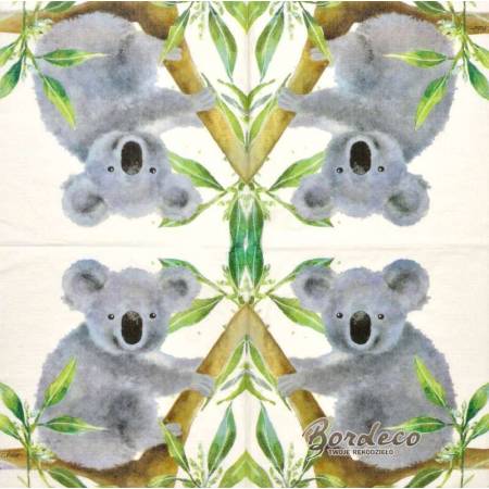 Serwetka decoupage firmy PPD koala 33x33cm